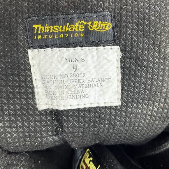 Lacrosse Mens Size-9 Thinsulate Leather Winter Leather Upper Lace-Up Snow Boots - Picture 6 of 9